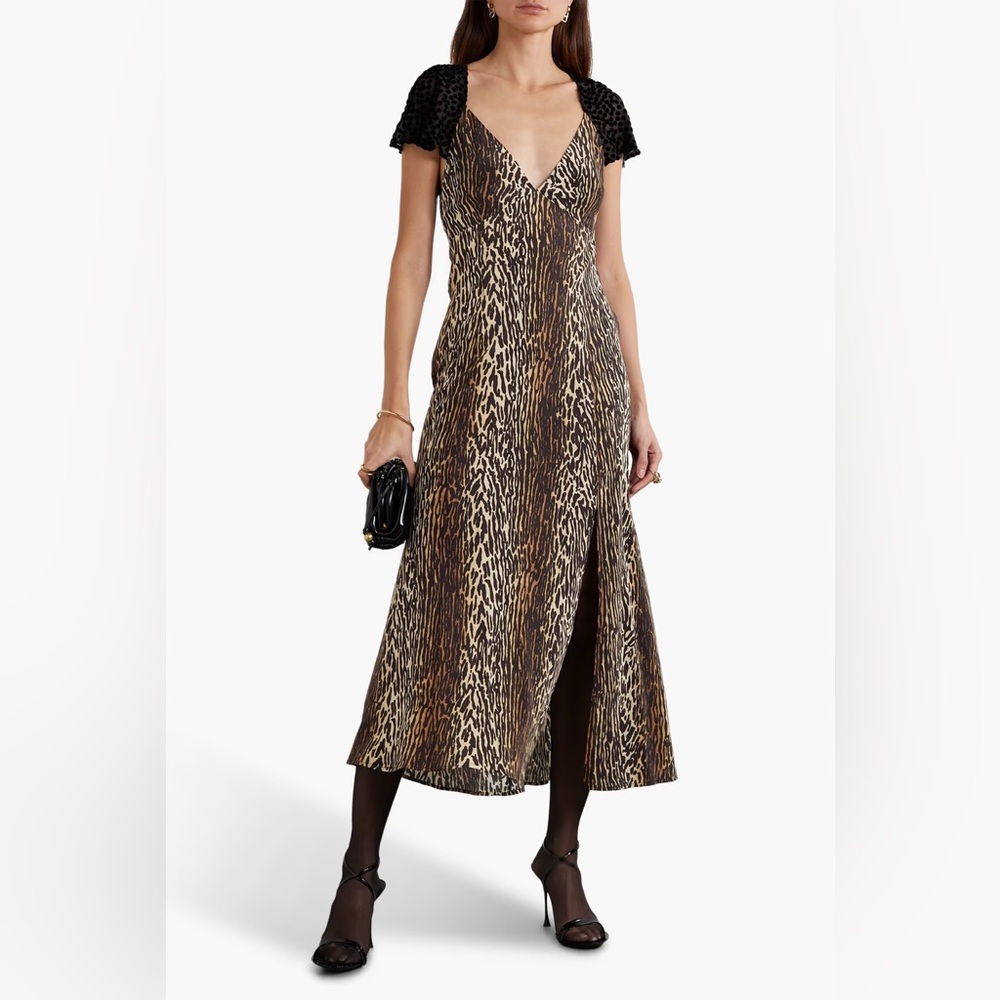 NWT - Rixo Angelina Dress - Leopard